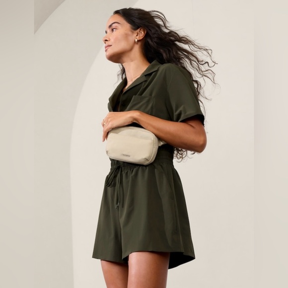 Athleta Avenue Romper // Aspen Olive - Picture 4 of 8